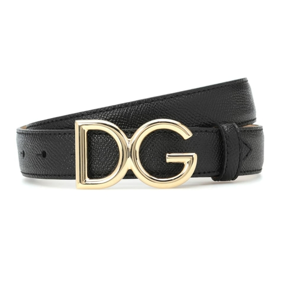 ⭐DOLCE & GABBANA DG BLACK LOGO BELT NEW 75CM⭐ - Picture 3 of 13